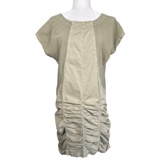 XCVI Wearables Aviana Dress XL Green Lagenlook Gorpcore Edgy Minimalist Utility - Picture 1 of 11